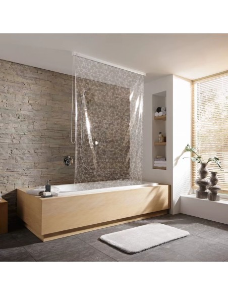 Rideau Baignoire Store - Clear  - Caisson en option