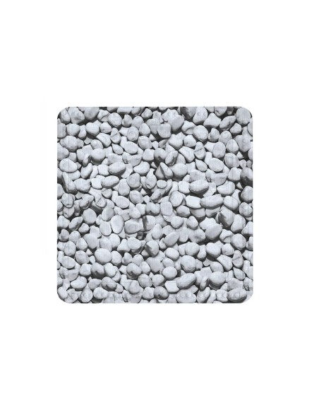 Tapis anti-dérapant pour douche carré en PVC et ventouses