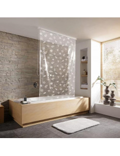 Rideau Baignoire Store - Coquillages - Caisson en option