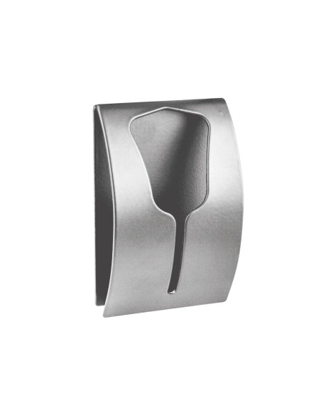 Patère Crochet Tulipe simple - Adhésif - Inox