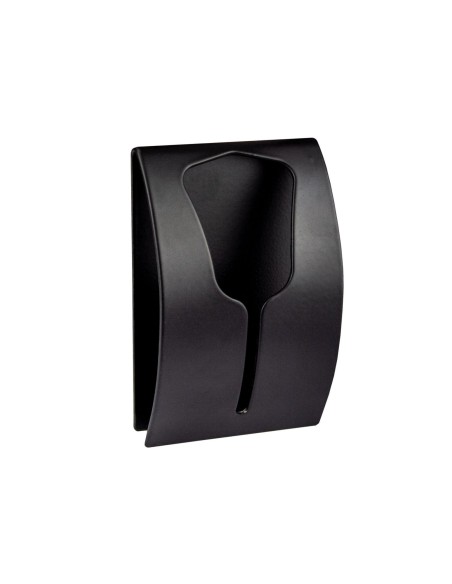 Patère porte serviette mural Tulipe en métal noir de la marque Kleine Wolke