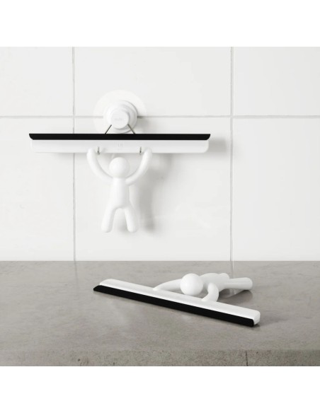 Raclette de douche originale Buddy Blanc - Adhésive - Umbra