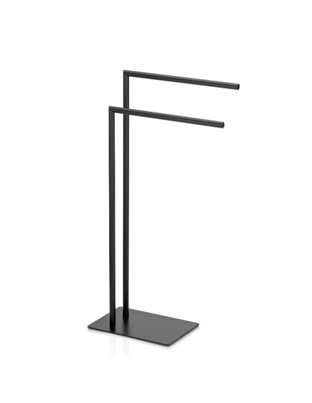 Porte serviette noir double Style de kela