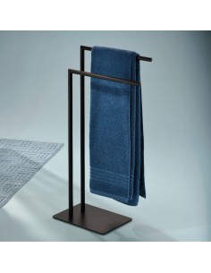 Porte serviette noir double Style de kela 2