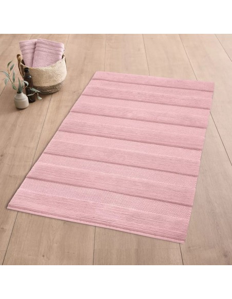 Tapis de bain antidérapant - Tikka - Rose - 3 tailles
