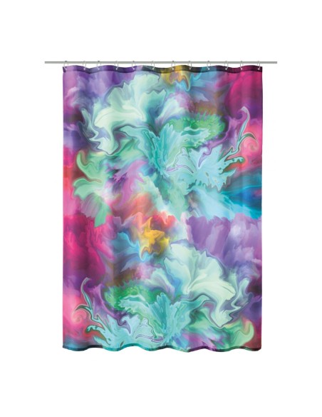 Rideau de douche abstrait moderne et coloré grand format
