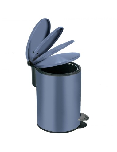 Poubelle à pédale - Silence - Bleu - 3 Litres