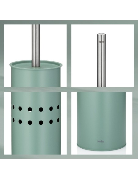 Brosse WC étroite à poser - LEO - Vert