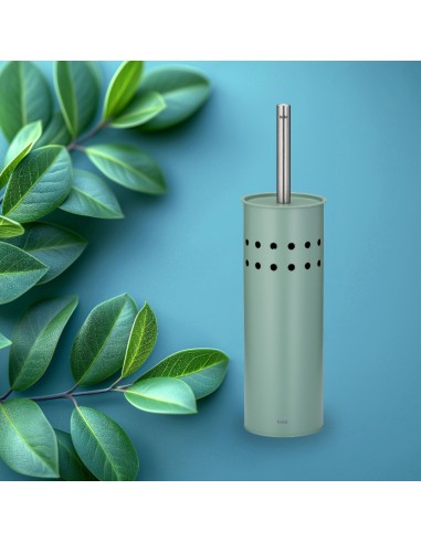 Brosse WC étroite à poser - LEO - Vert