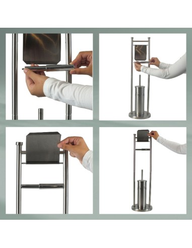 Set WC Swing - Inox brossé