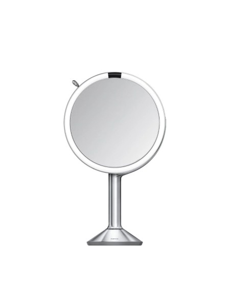 Miroir à capteur Trio – Grossissements x1 / x5 / x10 – Technologie Tru-Lux - Finition brossée - Simplehuman
