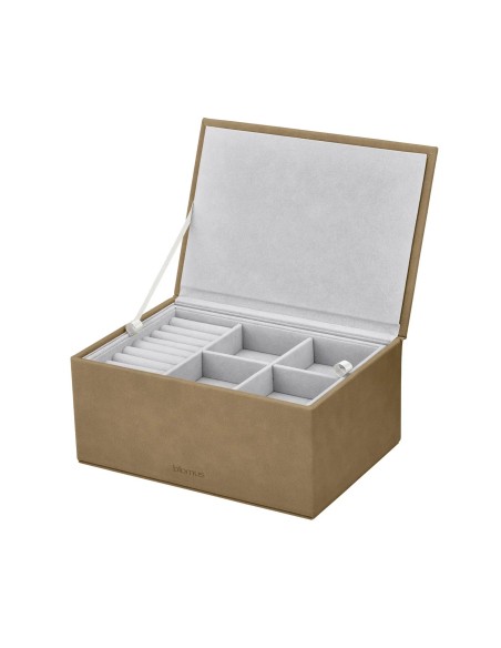 Boîte à bijoux - Sahla L en Suédine - Coloris Indian Tan - Blomus