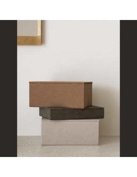 Boîte à bijoux - Sahla L en Suédine - Coloris Indian Tan - Blomus