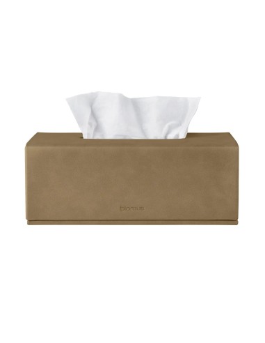 Boîte à Mouchoirs - Sahla en Suédine - Coloris Indian Tan de la marque Blomus