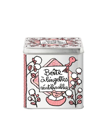 Boite à Lingettes lavables en Métal - Derrière la Porte