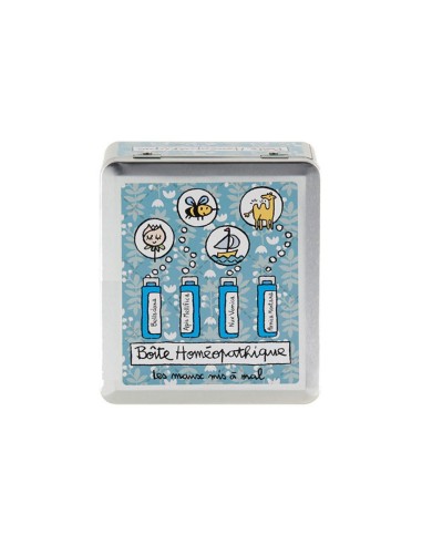 Boite à Homéopathie en Métal - 4 Compartiments...