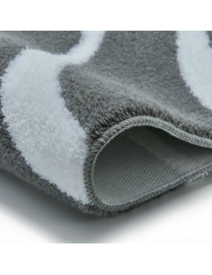 Tapis de bain antidérapant Flame Gris - Forme Carré... 2