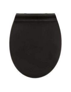 Abattant WC Alley– Noir, Fermeture Douce & Nettoyage Facile – 37 x 45 cm 2