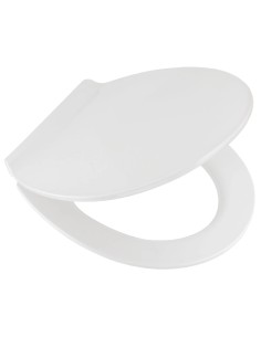 Abattant WC Alley– Blanc, Fermeture Douce & Nettoyage Facile – 37 x 45 cm