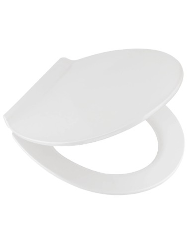 Abattant WC Alley– Blanc, Fermeture Douce & Nettoyage Facile – 37 x 45 cm