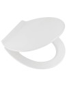 Abattant WC Alley– Blanc, Fermeture Douce & Nettoyage Facile – 37 x 45 cm