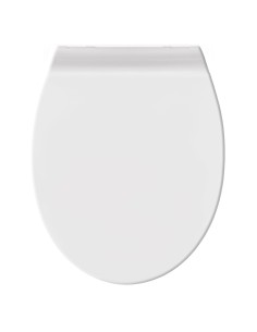 Abattant WC Alley– Blanc, Fermeture Douce & Nettoyage Facile – 37 x 45 cm 2