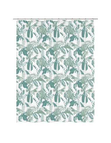 Rideau de douche Textile - Philo vert - 180x200cm