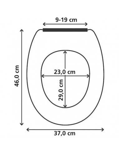 Abattant WC Universel Original - Marbre -...