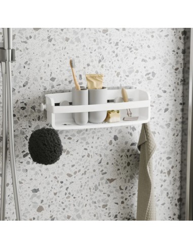 Panier Etagère Flex - Adhésif - Blanc