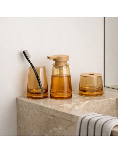 Distributeur de savon manuel 250 ml - AVA - Beige