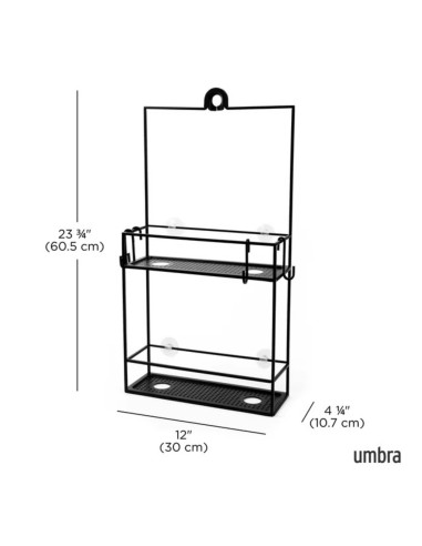 Serviteur de Douche CUBIKO - Umbra - Noir