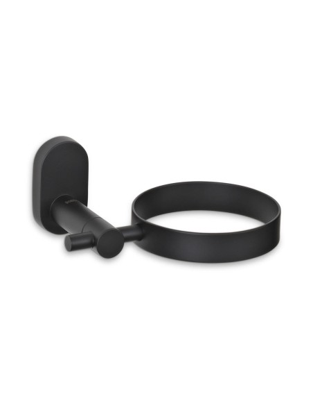 Porte-sèche-cheveux ALESSIO noir – Support mural