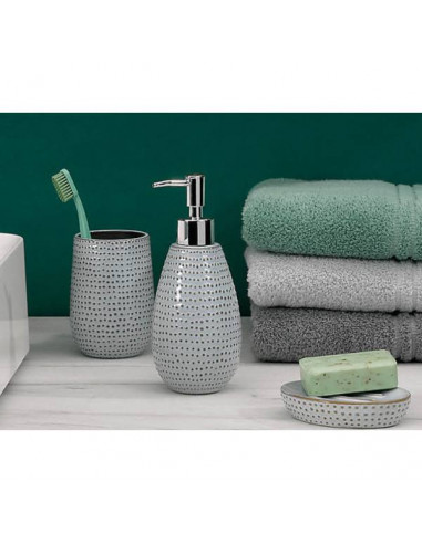 Porte savon céramique Dots 350ml - Kela