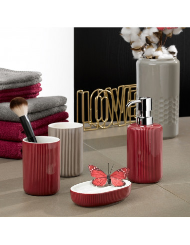 Gobelet Ava en céramique Rouge Framboise