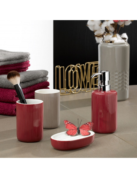 Gobelet Ava en céramique Rouge Framboise