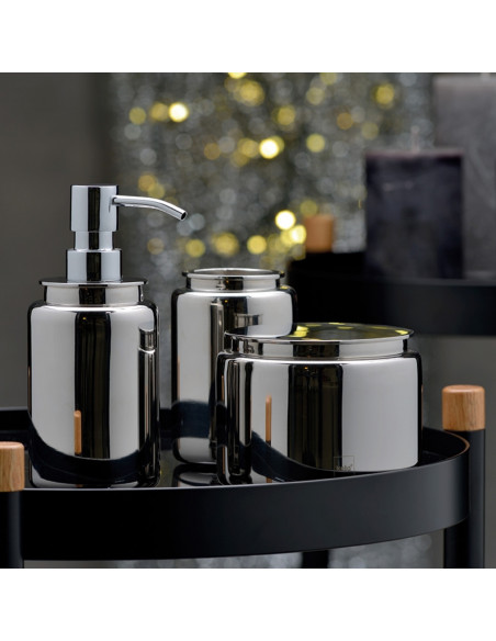 Distributeur de savon Faber en inox Brillant - 250ml - Kela