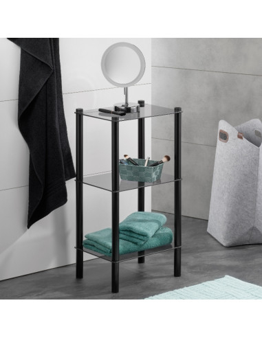 Etagère en verre Lars Small - Kela - Noire