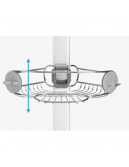 Serviteur d'Angle sur pieds Douche et Baignoire - Simplehuman