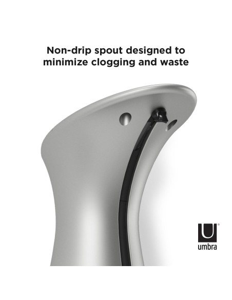 Distributeur de savon Automatique Mural Otto - Nickel 250ml - Umbra