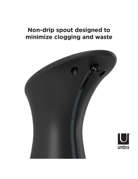 Distributeur de savon Automatique Mural Otto - Noir 250ml - Umbra