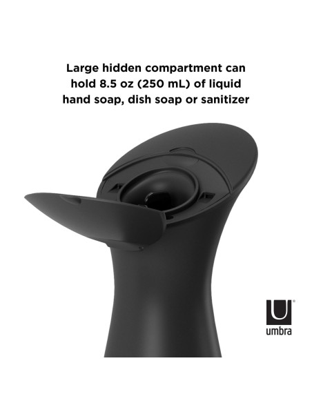 Distributeur de savon Automatique Mural Otto - Noir 250ml - Umbra