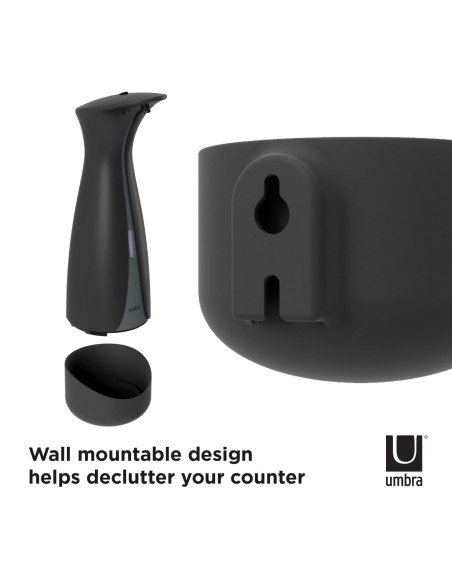 Distributeur de savon Automatique Mural Otto - Noir 250ml - Umbra
