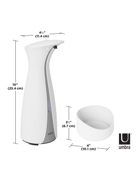Distributeur de savon Automatique Mural Otto - Blanc 250ml - Umbra