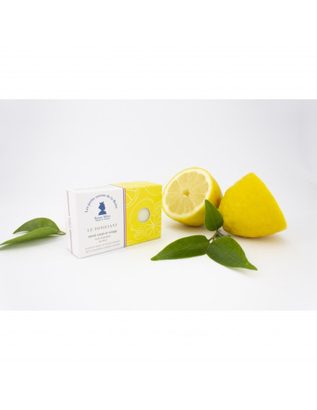 Savon "Le Tonifiant" Huile essentielle de Citron - 100% Naturel - Made in France