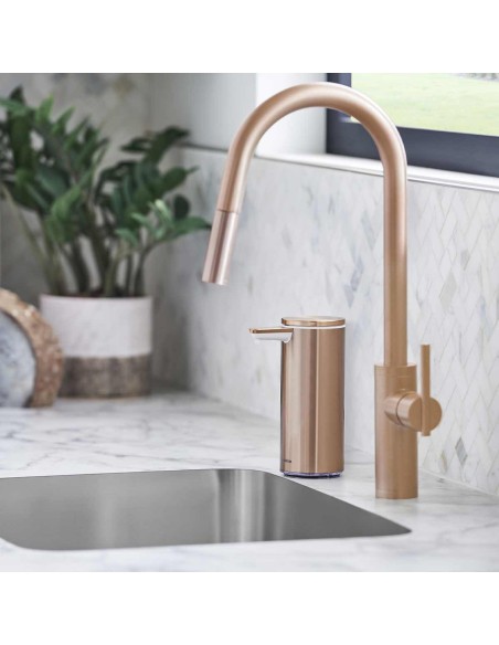 Distributeur de Savon Automatique rechargeable - Or Rose, 266ml - ST1046