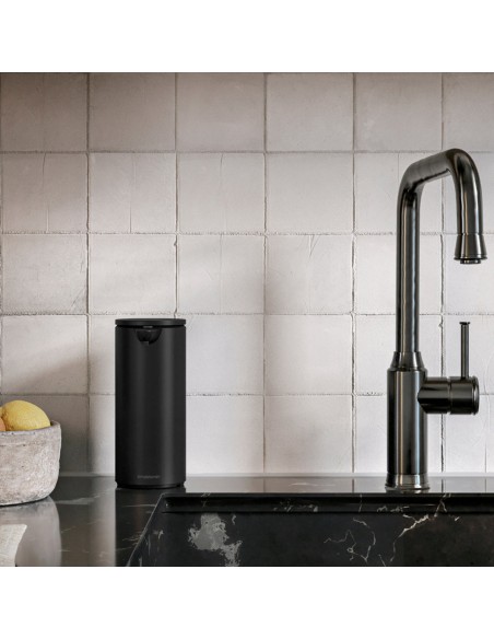 Distributeur de savon Automatique Rechargeable, Noir Mat - 414 ml