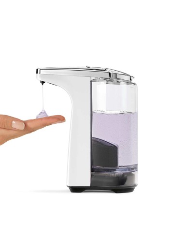 Distributeur De Savon Automatique Sans Contact Double Réservoir 800ml - Capteur Intelligent - Installation Murale Ou Comptoir