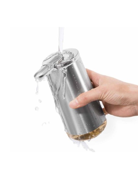 Distributeur de savon Moussant à Capteur Rechargeable - 295ml - Inox Brossé