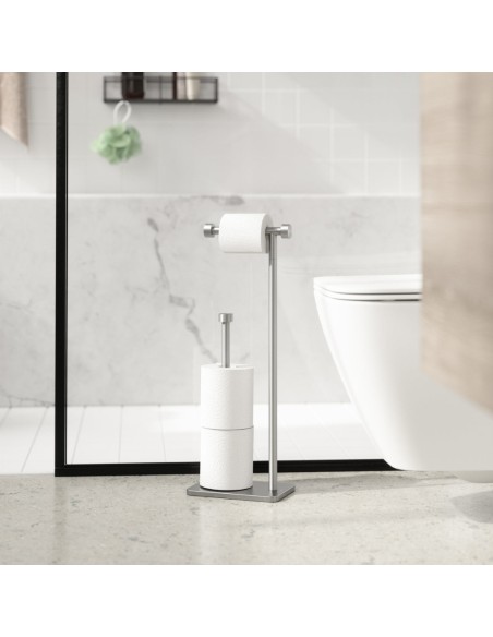 Dérouleur et réserve de papier toilette Cappa Nickel