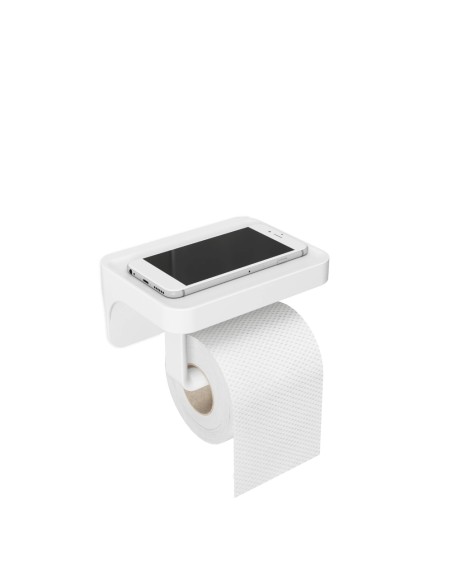 Dérouleur papier toilette Flex Adhésif - Blanc